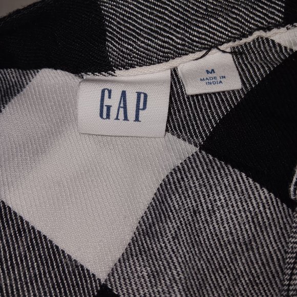 GAP WOMEN'S LONG SLEEVE PLAID DRESS - Picture 6 of 12